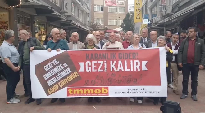 TMMOB Samsun Şubesi, Gezi Davası tutuklularının serbest bırakılmasını istedi