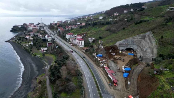 Trabzon’da Güney Çevre Yolu çalışmaları sürüyor