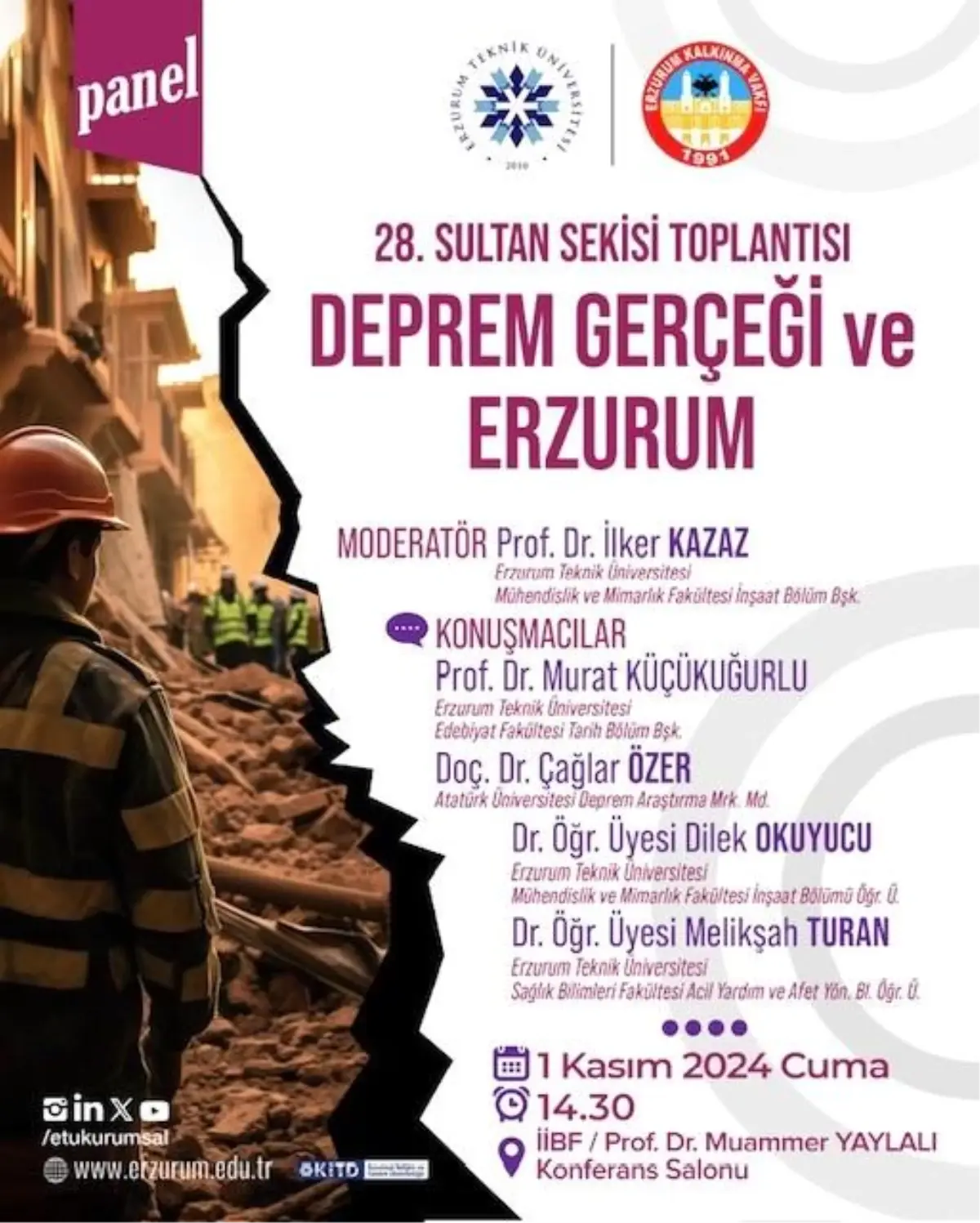 Deprem Gerçeği Üzerine Sultan Sekisi Toplantısı