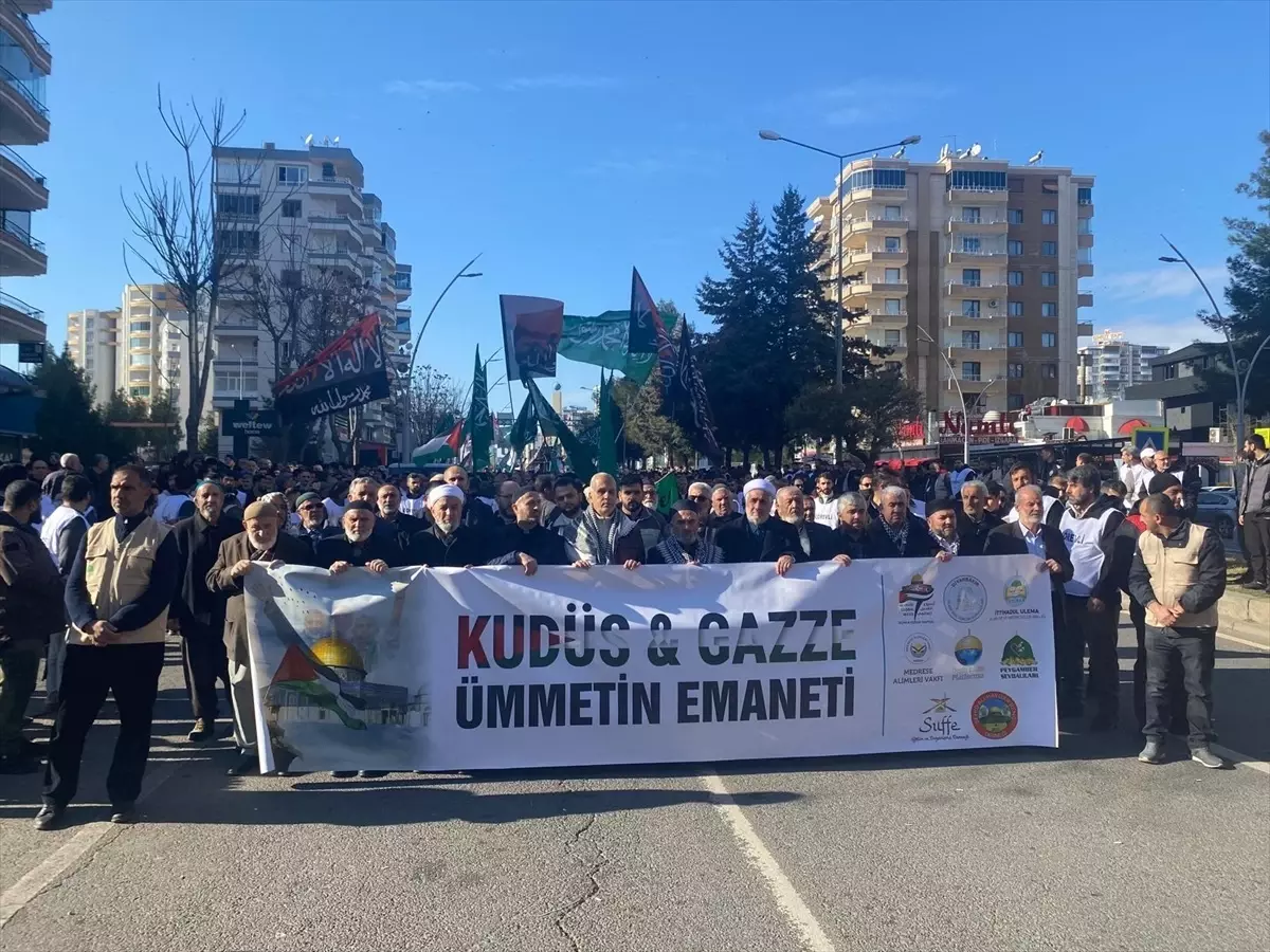Diyarbakır’da Dünya Kudüs Haftası Yürüyüşü