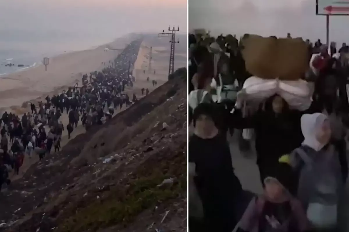 İsrail ordusu tampon bölgeye çekildi! Filistinliler, Gazze’nin kuzeyine doğru geçiyor