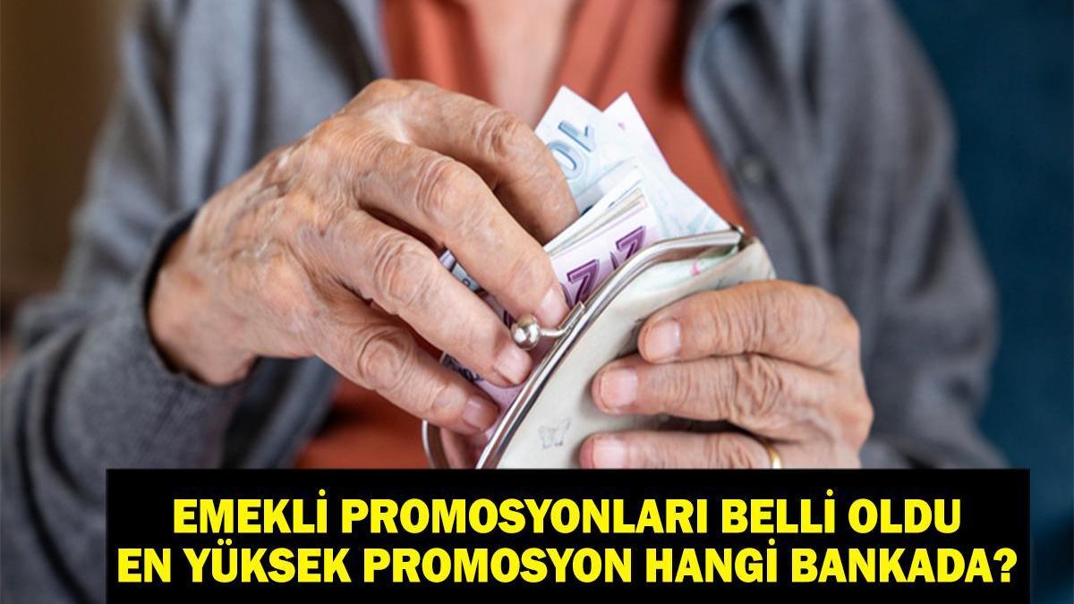 EMEKLİ PROMOSYON TUTARLARI: En yüksek promosyon veren banka hangisi? Hangi banka ne kadar emekli promosyonu veriyor? Ziraat, Halkbank, Garanti, ING, Denizbank, Yapı Kredi emekli promosyon sorgulama