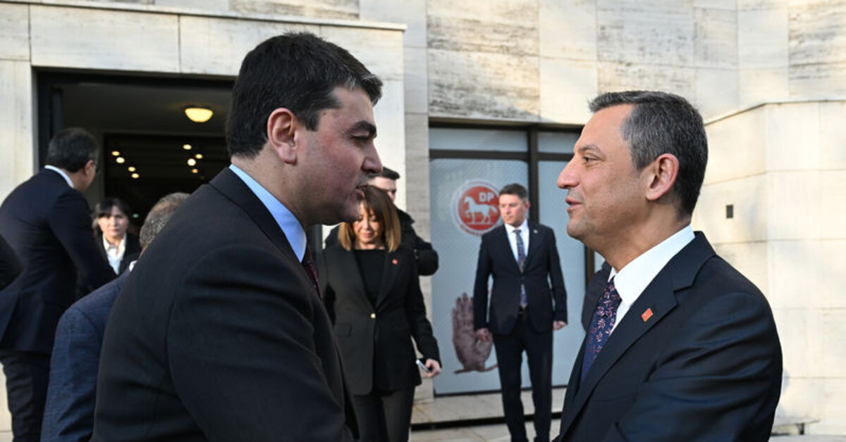 Özgür Özel’den DP’ye ziyaret