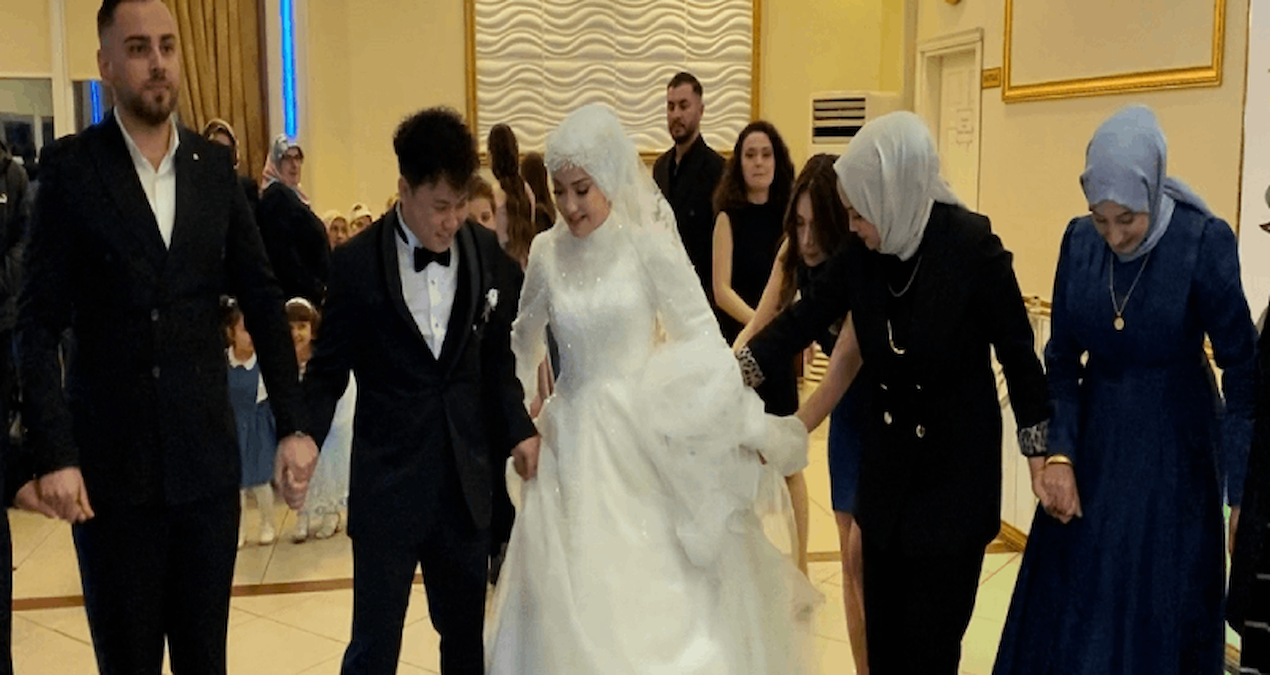 Rize’ye Çin’den damat geldi