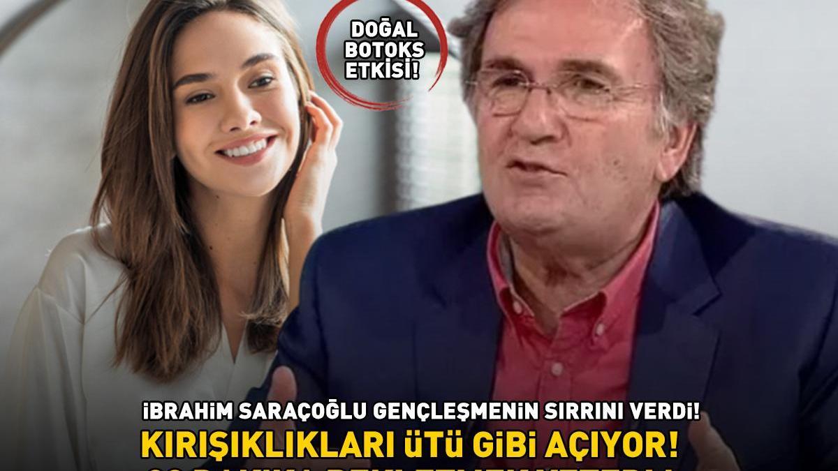 DOĞAL BOTOKS ETKİSİ! Prof. Dr. İbrahim Saraçoğlu gençleşmenin sırrını verdi! Kırışıklıkları ütü gibi açıyor! 30 dakika bekletmek yeterli
