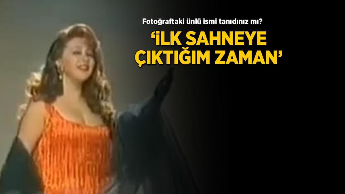 Fotoğraftaki ünlü ismi tanıdınız mı? Zamanda yolculuk yaptı: İlk sahneye çıktığım zaman